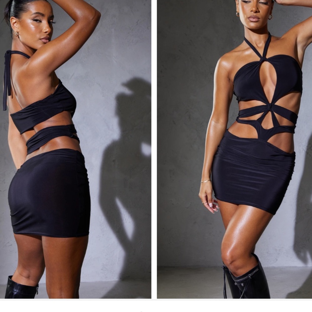 Black mini dress
